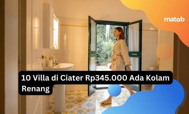 10 Villa di Ciater Rp345.000 Ada Kolam Renang