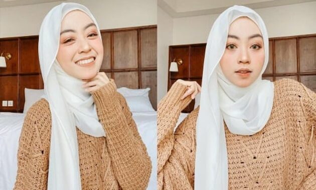 artikel 1634241841 107957421 2 Matob Bisnis 10 Inspirasi Outifit Hijab Dengan Gamis Cokelat Susu