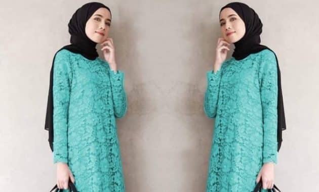 10 Gambar Baju Hijau Tosca Cocok Dengan Kerudung Warna Apa