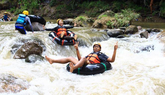 Wisata Tuk Gong Adventure Magelang, Harga Tubing Murah Candimulyo