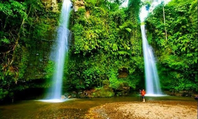 10 Gambar Air Terjun Benang Stokel Lombok, Peta Alamat Rute Wisata Video Youtube Waterfall
