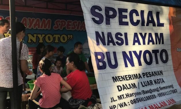 Harga Nasi Ayam Bu Nyoto Semarang, Buka Jam Berapa Peterongan Jawa Tengah