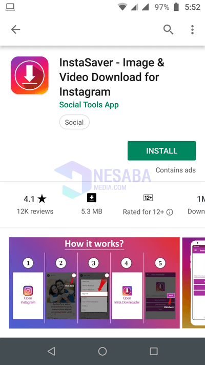 Download instagram video 1