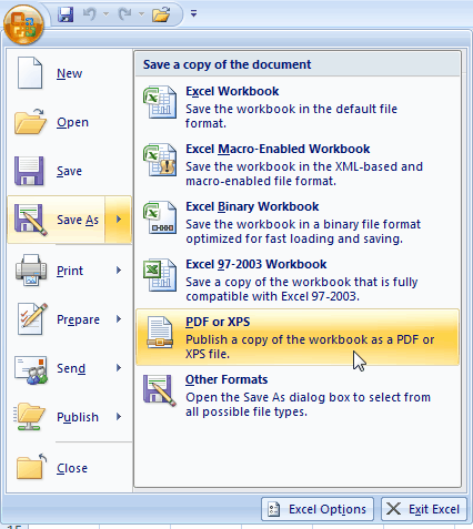 Microsoft Save as PDF or XPS - Matob EN