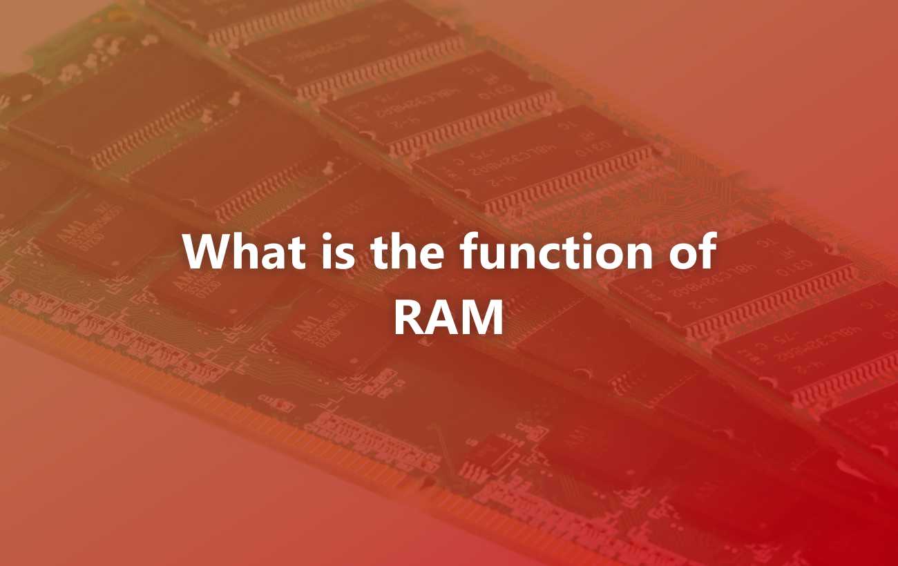 What is the function of RAM on a computer?