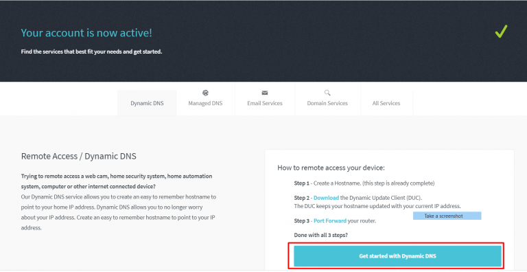 Get started with Dynamic DNS
