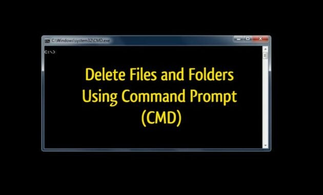 How to Delete Files and Folders Using Command Prompt (CMD) 7 How to Delete Files and Folders Using Command Prompt (CMD)