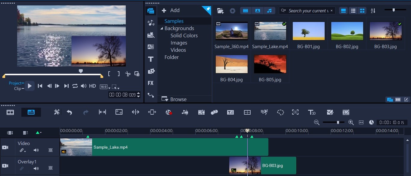 Software video editor Corel VideoStudio Pro 2020