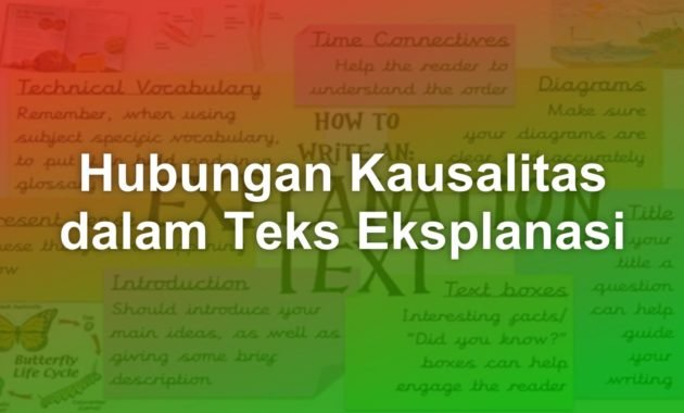 Apa yang dimaksud hubungan kausalitas dalam teks eksplanasi