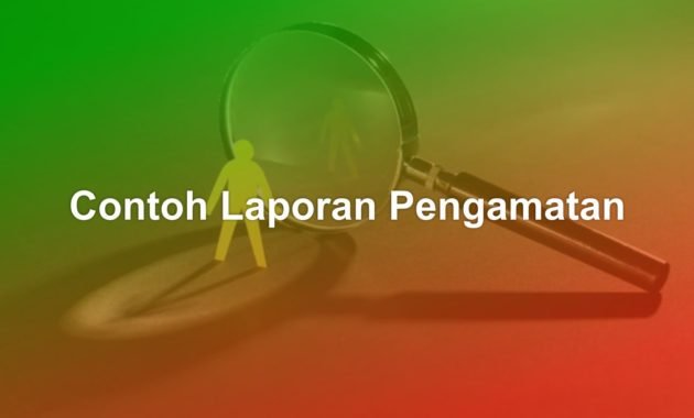 Contoh Laporan Pengamatan