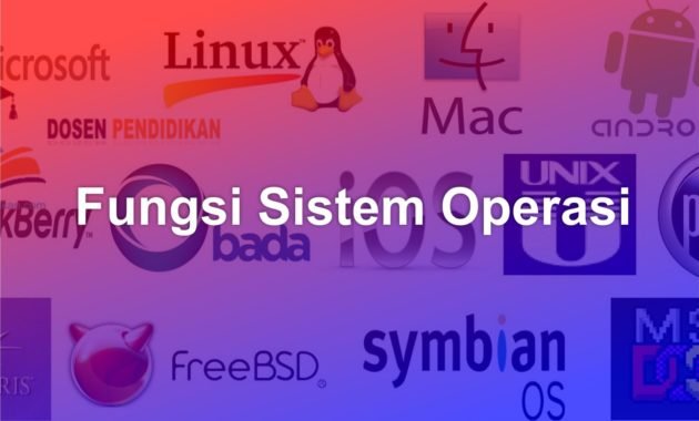 Fungsi Sistem Operasi 3 fungsi sistem operasi
