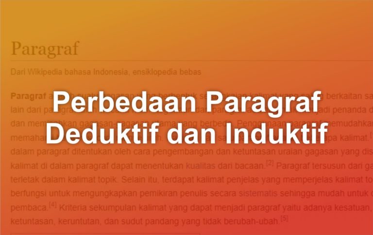 Perbedaan Paragraf Deduktif Dan Induktif - Matob