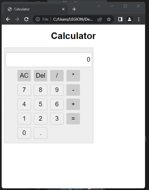 Contoh Kode Aplikasi Kalkulator sederhana menggunakan HTML CSS dan Java Script.