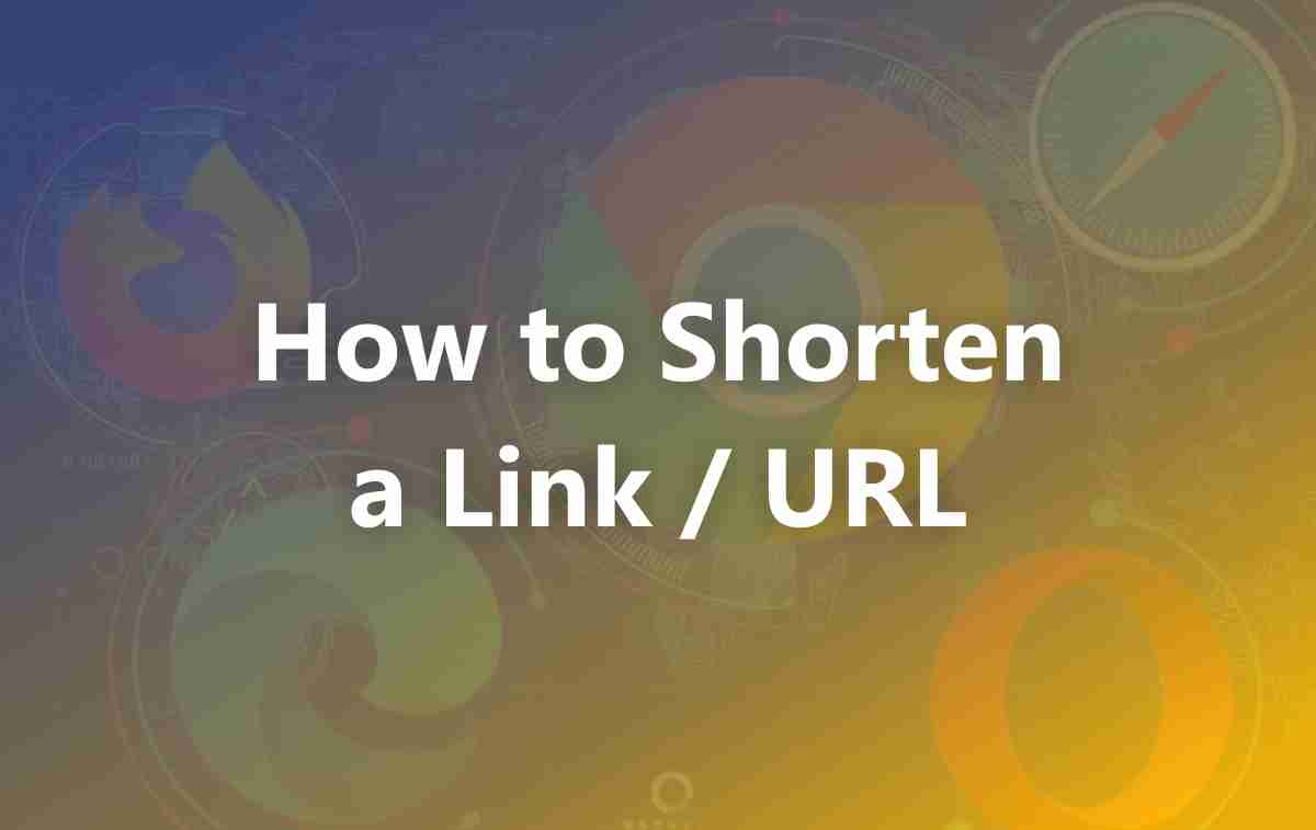 How to Shorten a Link URL