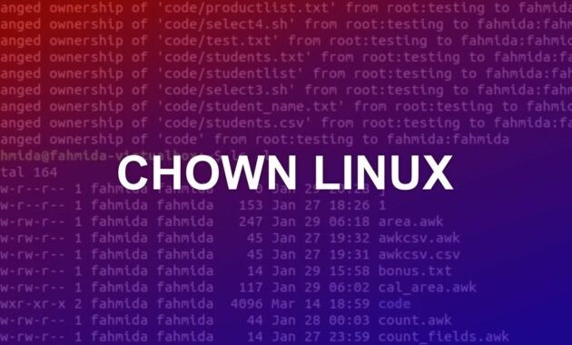 What is CHOWN Linux and How to Use It CHOWN LINUX