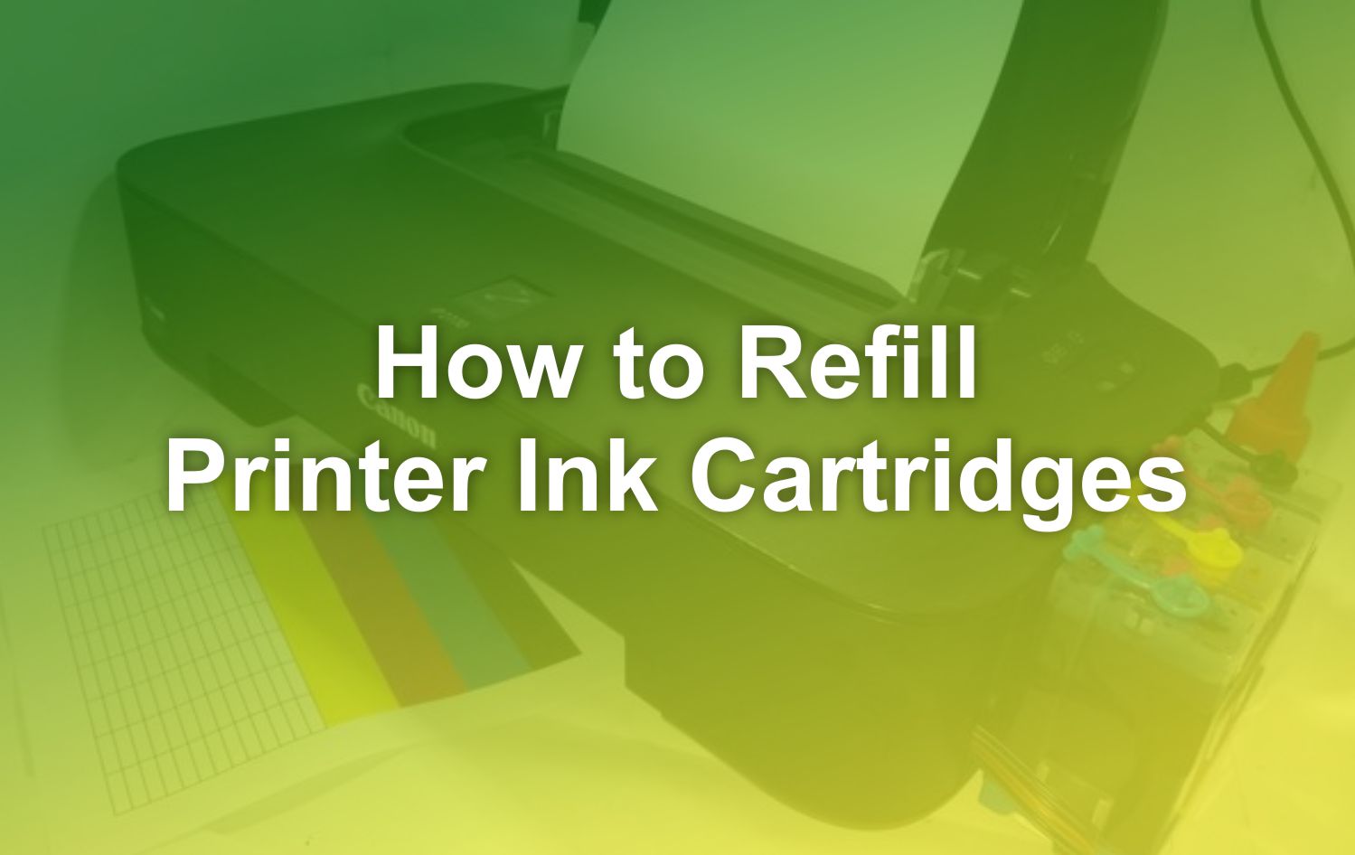 How to Refill Printer Ink Cartridges