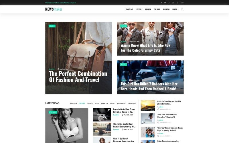 NEWSmaker – News & Magazine WordPress Theme