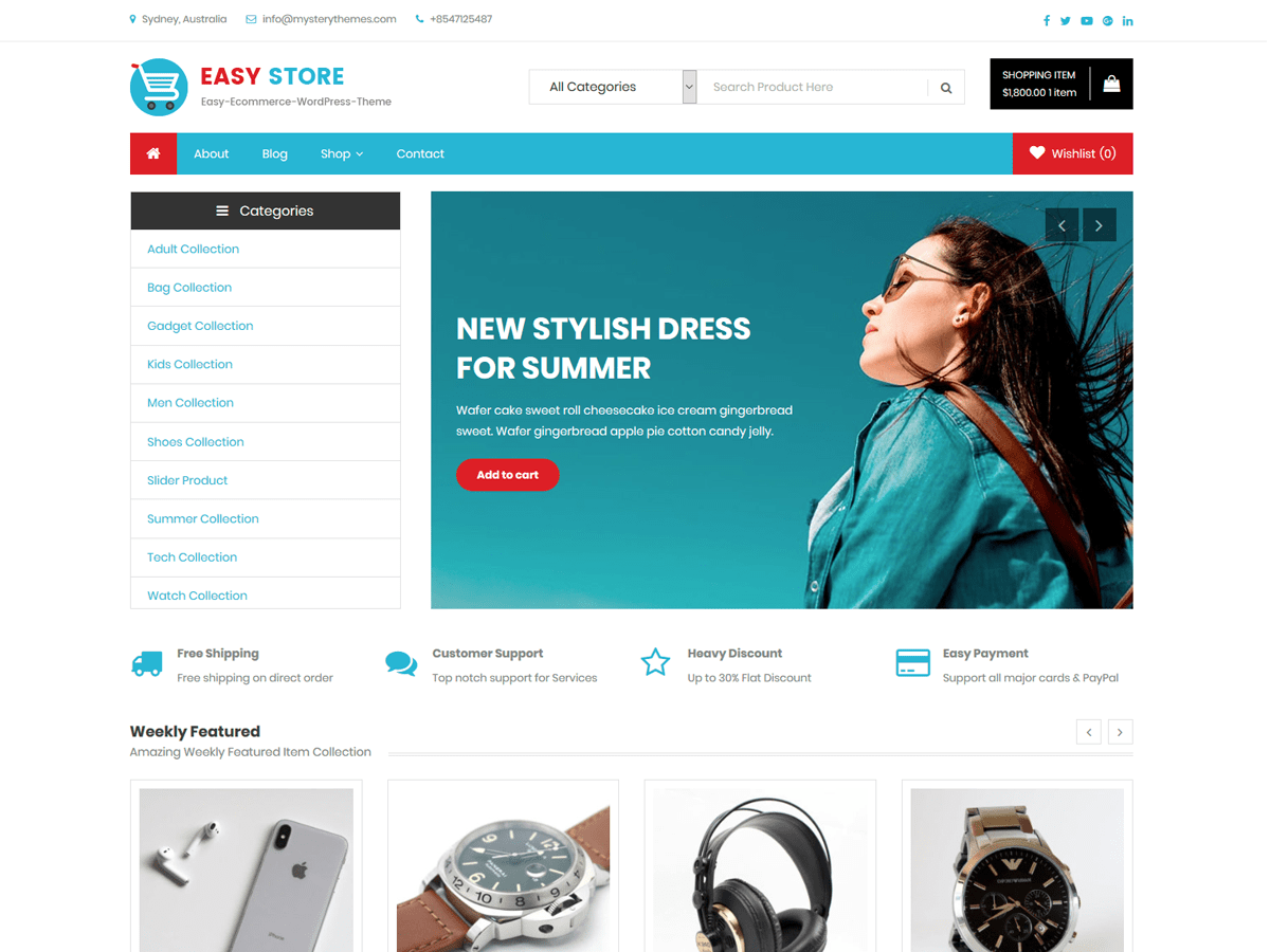 WordPress Easy Store eCommerce WordPress