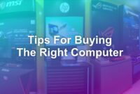 tips for buying the right computer