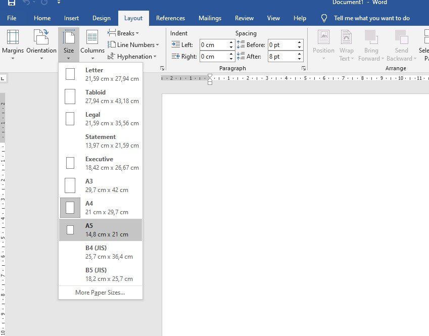 How To Set Paper Size In Microsoft Word