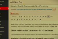 How to Disable Comments in WordPress easy