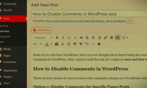 How to Disable Comments in WordPress easy