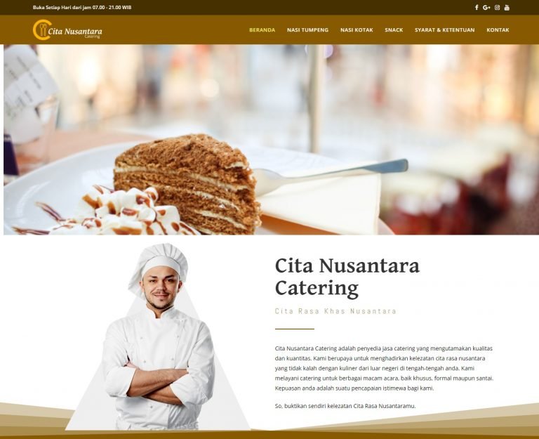 jasa pembuatan website jogja - portofolio cita catering