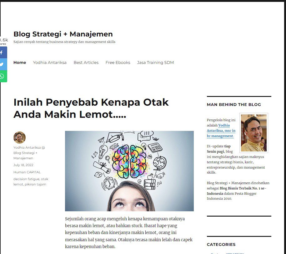 contoh assignment blog