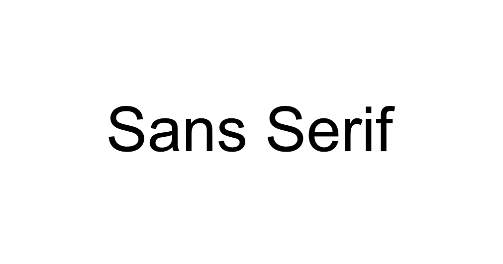 Memilih font untuk website sans serif